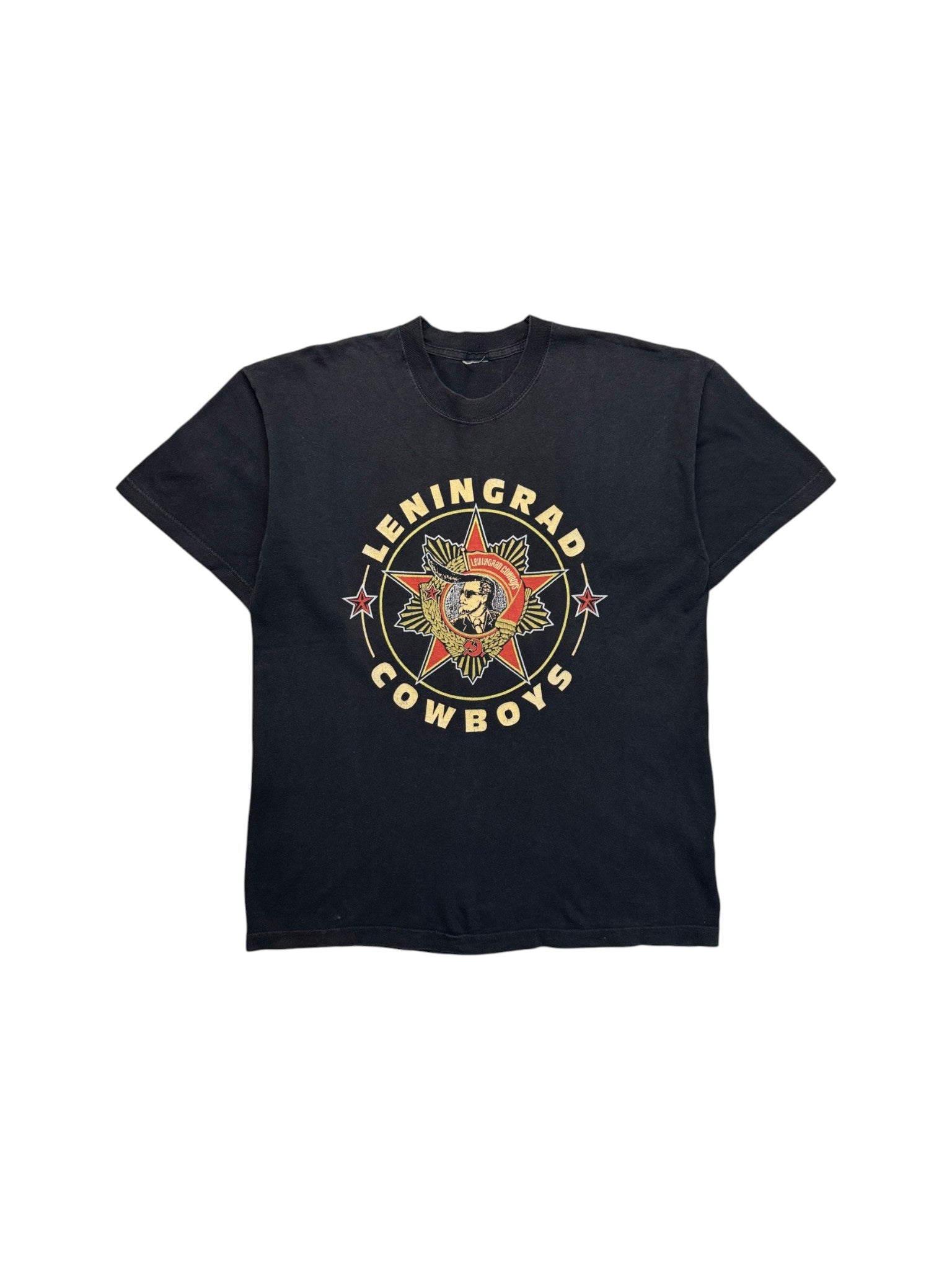 2002 Leningrad Cowboys Shirt History Highlights Schwarz M-L