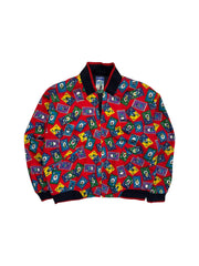 80s Ellesse 2in1 Blouson Reversible Golfing Made In Hong Kong Navy Rot S-M