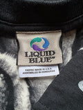 Vintage Liquid Blue Shirt 1996 Wildlife-Fashion Bulldog Skulls Schwarz Weiß XL