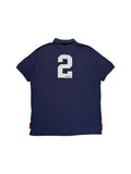 00s Ralph Lauren Poloshirt London "Chief Keef" Custom Fit Dunkelblau XL