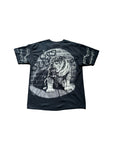 Vintage Liquid Blue Shirt 1996 Wildlife-Fashion Bulldog Skulls Schwarz Weiß XL