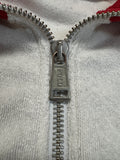 Ralph Lauren Damen Pullover 1/3 Reißverschluss Terry/Frottee Weiß Blau S