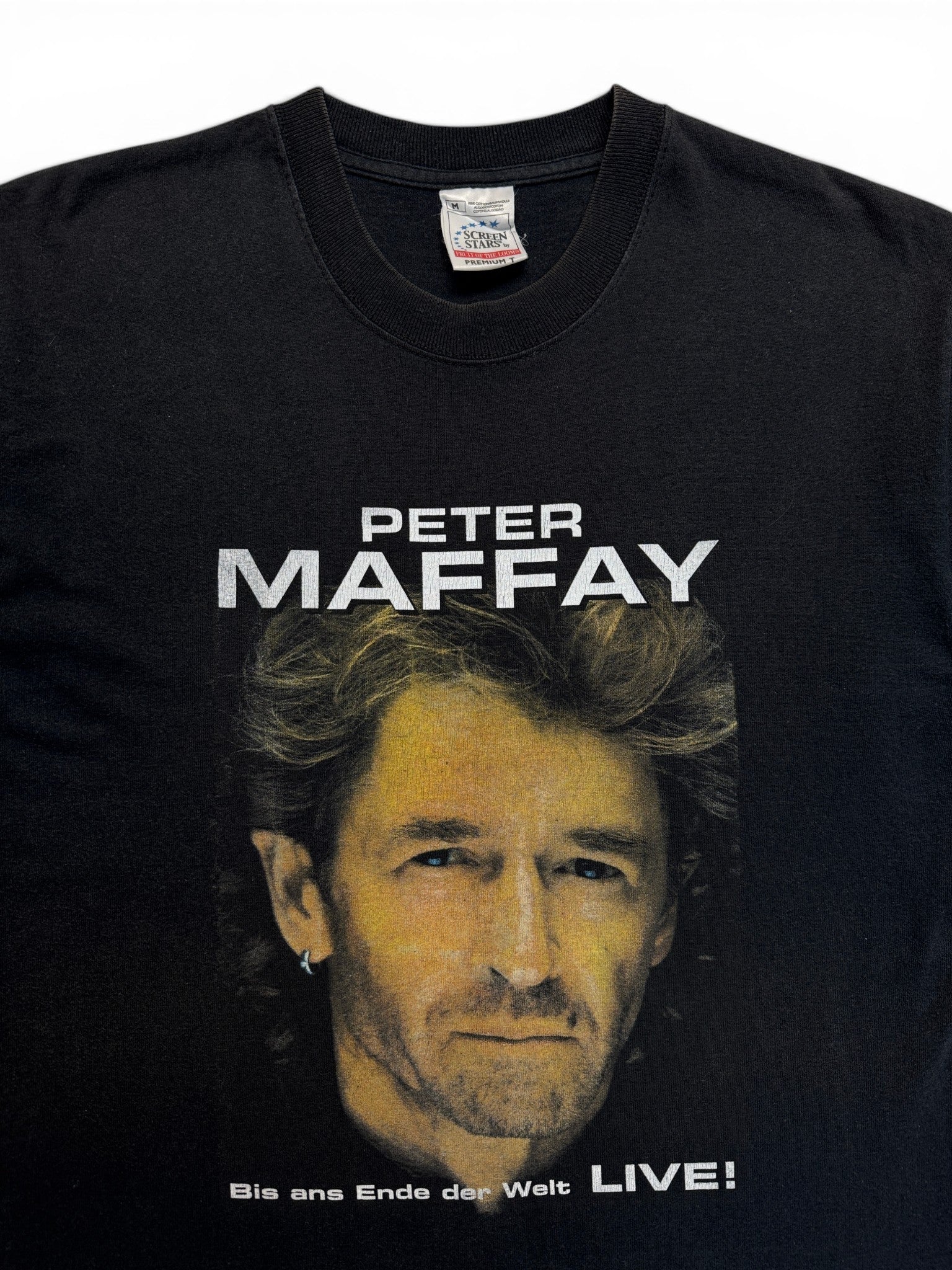 2000 Screen Stars Shirt Peter Maffay "Bis ans Ende der Welt" Schwarz M