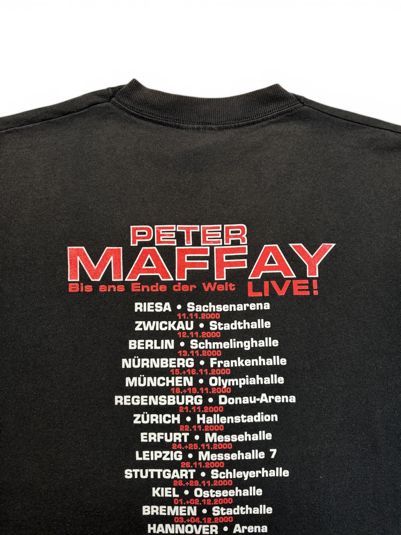 2000 Screen Stars Shirt Peter Maffay "Bis ans Ende der Welt" Schwarz M