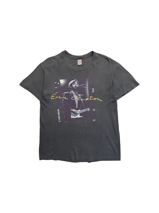 1992 Hanes Shirt Eric Clapton Single Stitch Trashed Schwarz XL