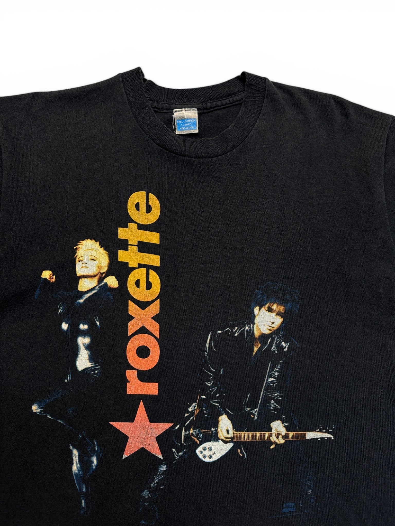 1991 Tour Shirt Roxette Made In Irland Single Stitch Schwarz L