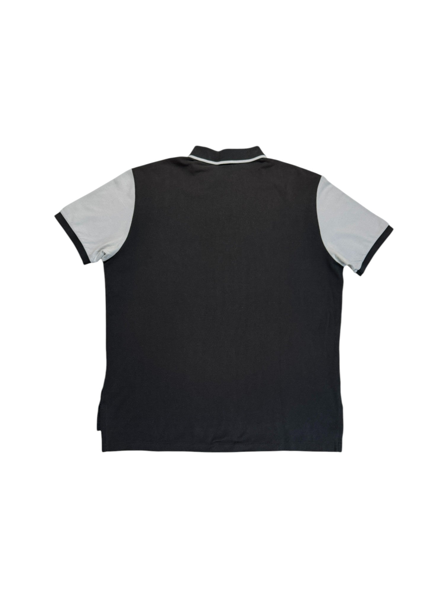 90s Ralph Lauren Poloshirt Crest Logo Schwarz XXL