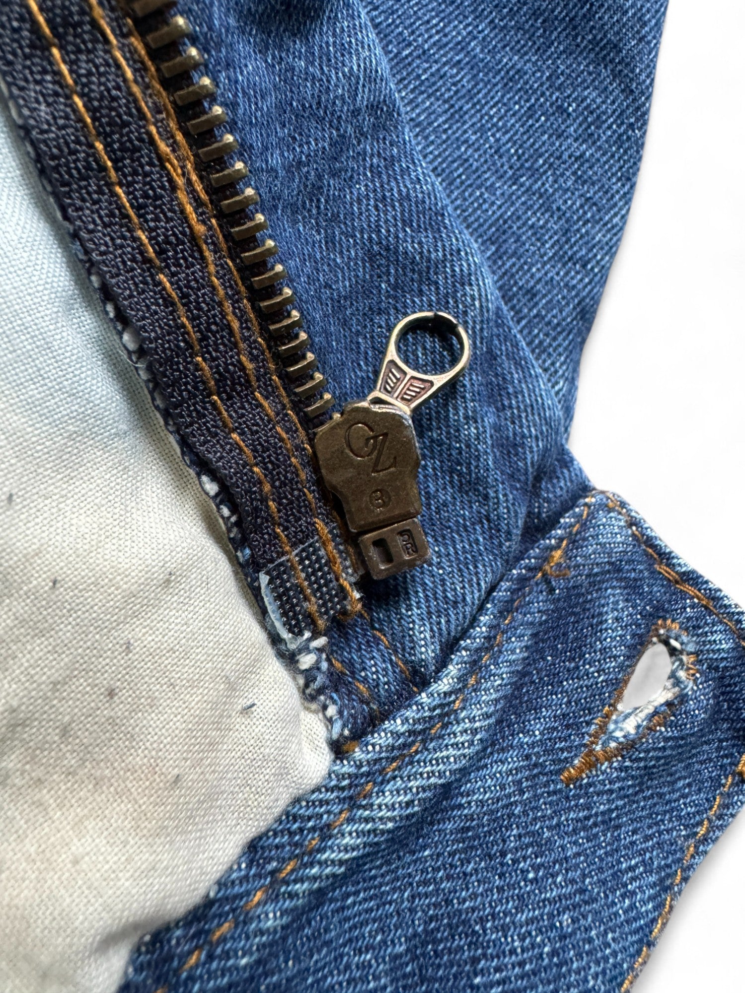 Vintage Vanucci Jeanjacke 90s Racing Made In Italy Blau S - RareRags