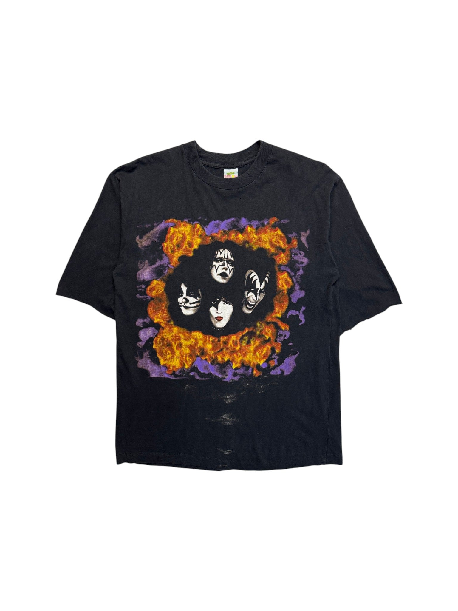 1996/97 Tour Shirt Kiss "Alive Worldwide" Single Stitch Schwarz L