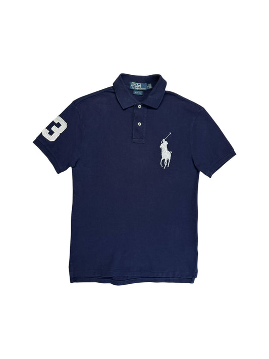 90s Ralph Lauren Poloshirt Big Pony #3 Dunkelblau S