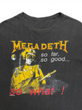 1987 Megadeth Shirt "So far, so good... so what!" Single Stitch Schwarz L-XL