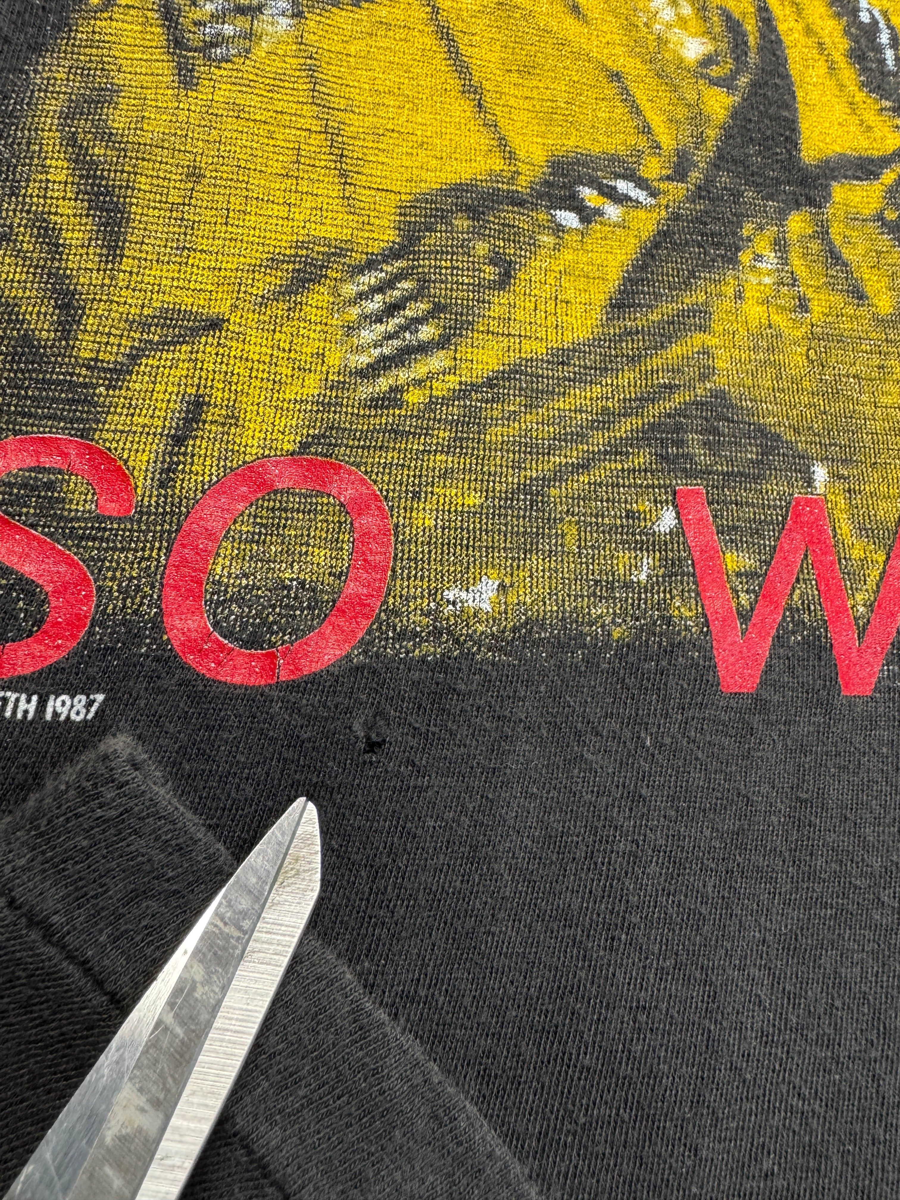1987 Megadeth Shirt "So far, so good... so what!" Single Stitch Schwarz L-XL