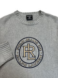 90s Polo Jeans Co. By Ralph Lauren Strickpullover Puff Print Made In Fiji Grau L