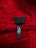 90s Ralph Lauren Strickpulli 1/3 Reißverschluss Rot L