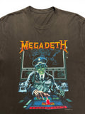 1990 Tour Shirt Megadeth Single Stitch Schwarz L-XL