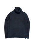 90s Polo Jeans Co. By Ralph Lauren Rollkragenpullover Heavy Knit Made In Hong Kong Dunkelblau XL