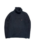 90s Polo Jeans Co. By Ralph Lauren Rollkragenpullover Heavy Knit Made In Hong Kong Dunkelblau XL