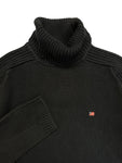 90s Polo Jeans Co. By Ralph Lauren Rollkragenpullover Heavy Knit Made In Hong Kong Dunkelblau XL