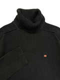 90s Polo Jeans Co. By Ralph Lauren Rollkragenpullover Heavy Knit Made In Hong Kong Dunkelblau XL