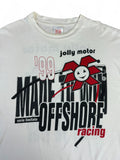 Vintage Hanes Shirt 1999 "Jolly Motor, made to win, offshore racing, serie limitata" Weiß XL