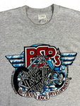 Vintage Screen Stars Shirt 90s "Triumph, big twins in Norfolk" Single Stitch Grau XL