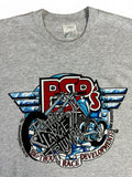 Vintage Screen Stars Shirt 90s "Triumph, big twins in Norfolk" Single Stitch Grau XL