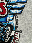 Vintage Screen Stars Shirt 90s "Triumph, big twins in Norfolk" Single Stitch Grau XL