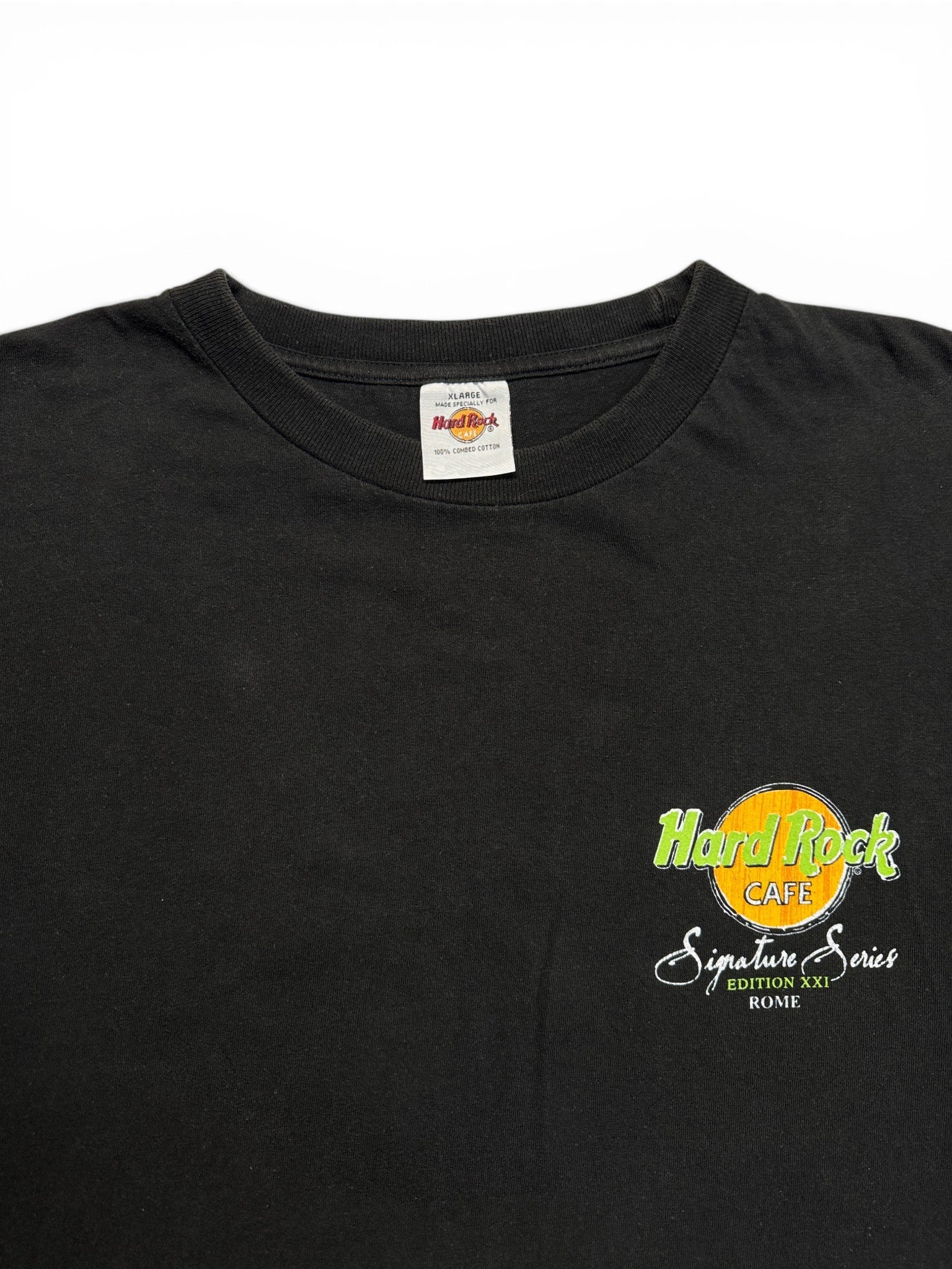2007 Hard Rock Cafe Shirt Signature Series Bruce Springsteen Schwarz XL