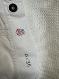 90s Ralph Lauren Strickhoodie "Marine Goods And Supplies" Weiß XXL