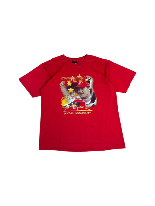 Michael Schuhmacher Shirt 2002 Worldchampion Rot L-XL