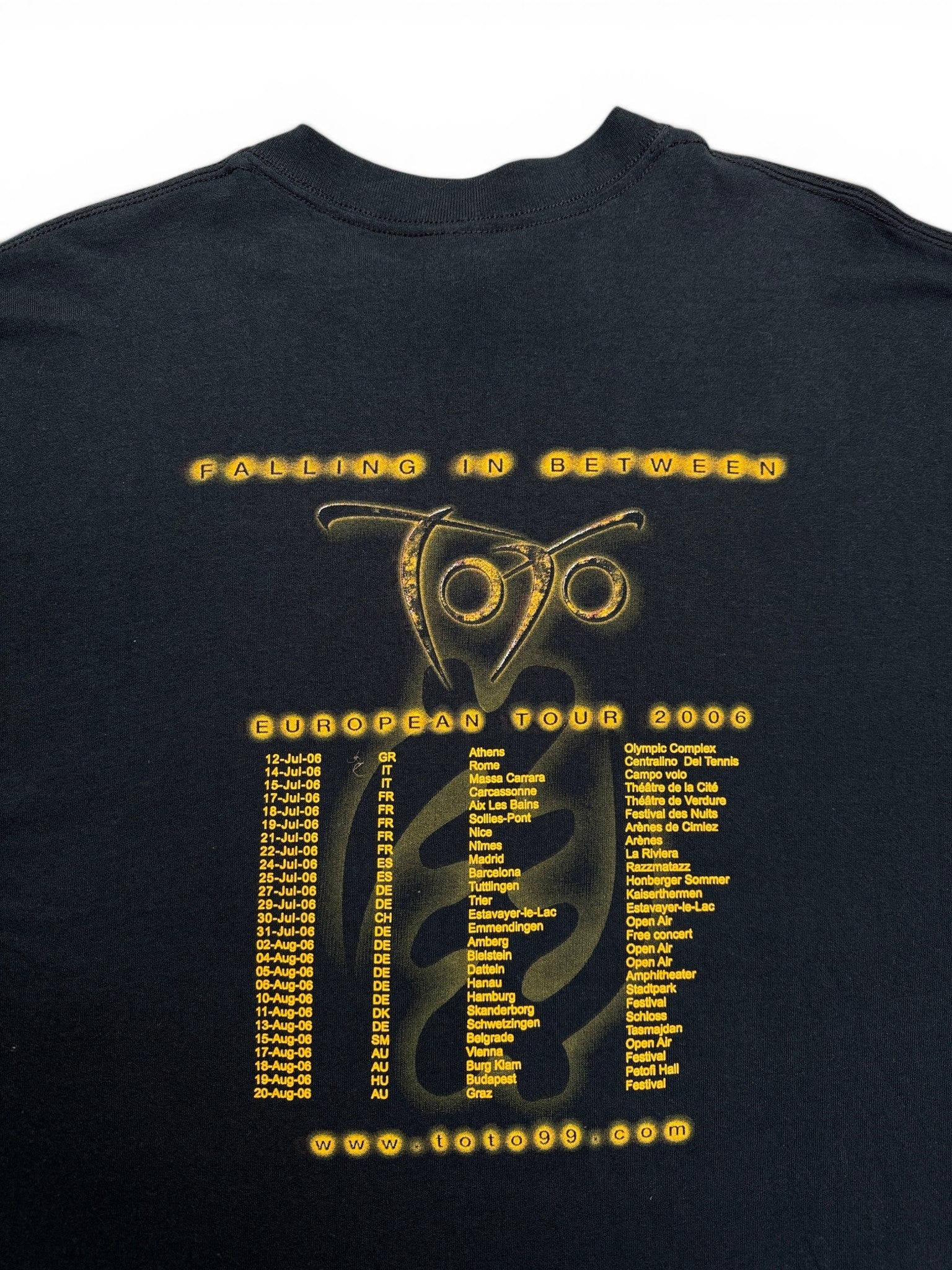 2006 Gildan Shirt Toto "Falling in between" Tour Schwarz XL