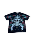 Vintage Shirt 90s Skull Gun Roses Reaper Tattoo Single Stitch Schwarz M-L