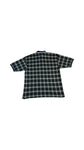 Vintage Tommy Hilfiger Poloshirt 90s Kariert Crest Logo Dunkelblau Grün XXL