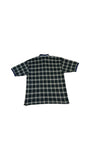Vintage Tommy Hilfiger Poloshirt 90s Kariert Crest Logo Dunkelblau Grün XXL