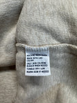 90s Ralph Lauren Strickpullover 1/3 Reißverschluss Hellbraun L