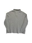 90s Ralph Lauren Strickpullover 1/3 Reißverschluss Hellbraun L