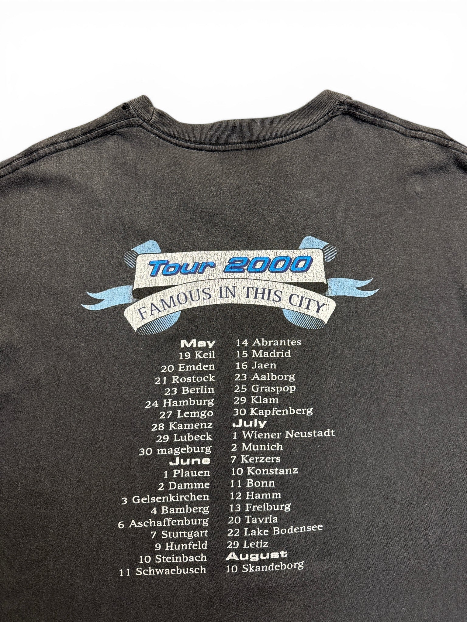 2000 Redwood Shirt Status Quo Tour "Famous in the city" Schwarz XL