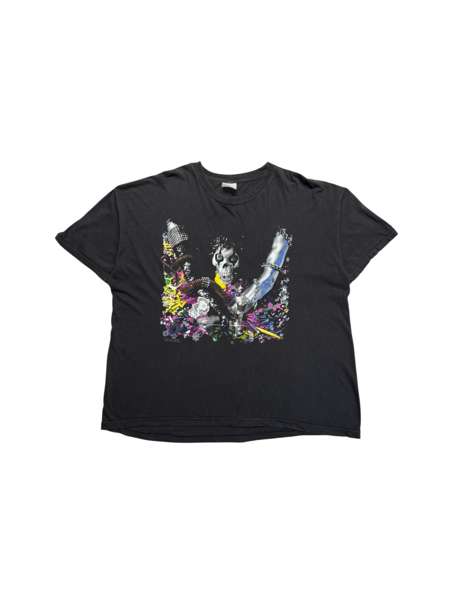 1991 Tour Shirt Alice Cooper "Hey stoopid" Single Stitch Schwarz (One Size) XL-XXL