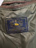 Ralph Lauren Steppweste Huntig Cordkragen Dunkelgrün M