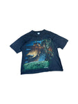 Vintage Empire Shirt 90s Dragon Ship Faded Schwarz XL