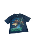 Vintage Empire Shirt 90s Dragon Ship Faded Schwarz XL