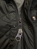 Ralph Lauren Steppweste Huntig Cordkragen Dunkelgrün M