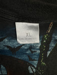 Vintage Empire Shirt 90s Dragon Ship Faded Schwarz XL
