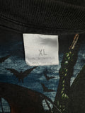 Vintage Empire Shirt 90s Dragon Ship Faded Schwarz XL
