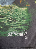 Vintage Empire Shirt 90s Dragon Ship Faded Schwarz XL