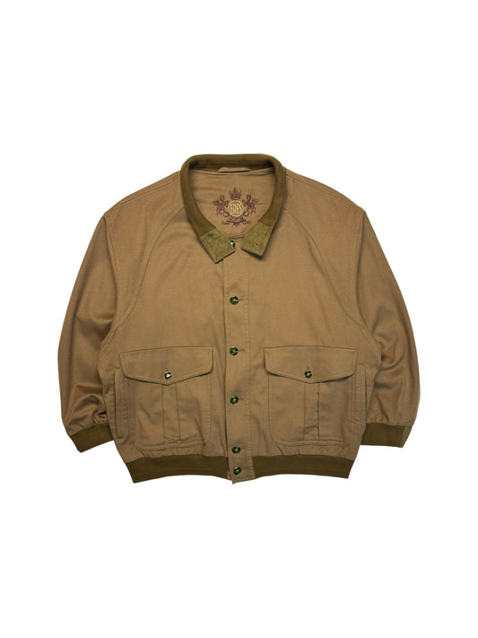 80s Eres Blouson Aus Loro Piana Kaschmir&Wolle Made In Italy Braun XL