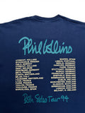1994 Screen Stars Shirt Phil Collins "Both Sides Tour" Single Stitch Dunkelblau XL