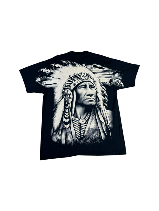 Rock Eagle Shirt Nativ American Single Stitch Schwarz XL