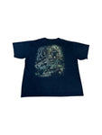 Vintage Shirt 90s Skeleton Army Schwarz XXL