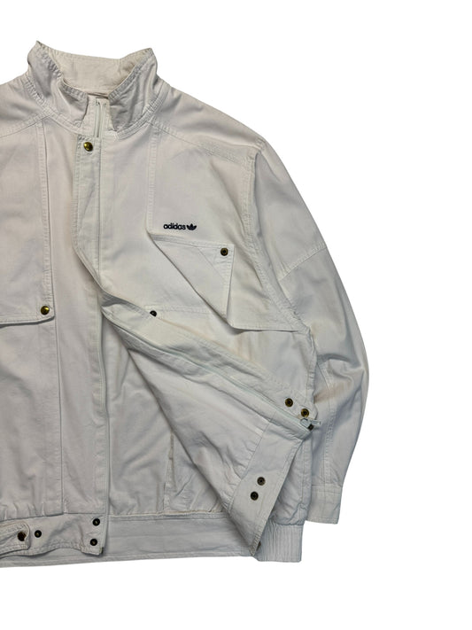80s Adidas Blouson Made In West Germany Weiß 52 L